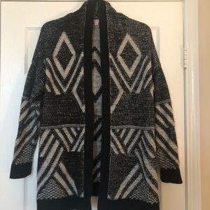 Black and white cardigan